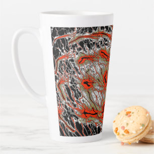 Tasse Latte Crimson Vortex