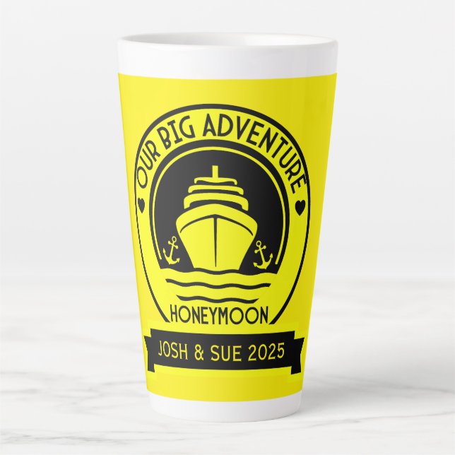 Tasse Latte Croisière lune de miel (Devant)