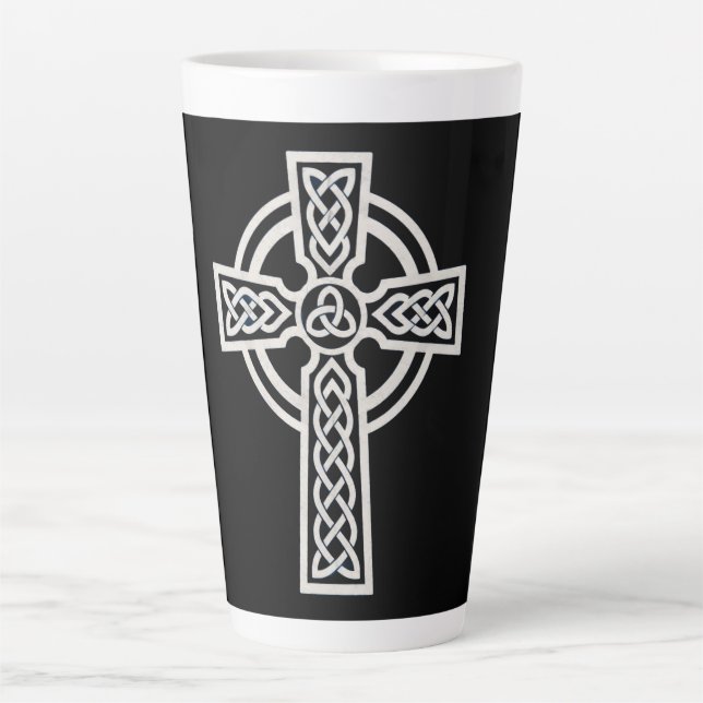 Tasse Latte Croix celtique (Devant)