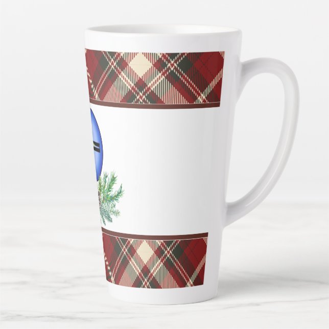 Tasse Latte Croix de la joie de Noël  (Droite)
