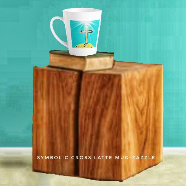 TASSE LATTE CROIX SYMBOLIQUE (Créateur téléchargé)