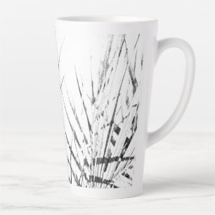 Tasse Latte Croquis minimalisme Feuille Palm Tree