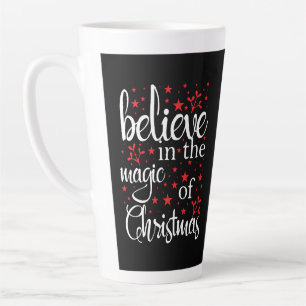 Tasse Latte Croyez à la magie de Noël