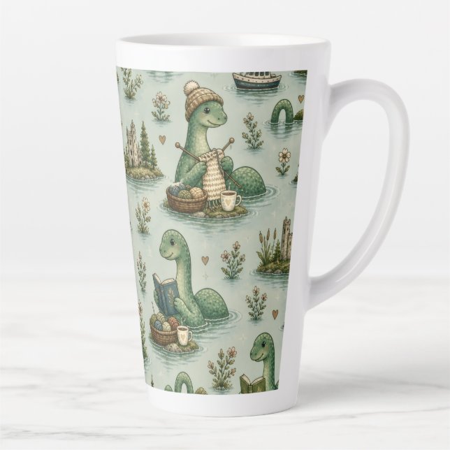 Tasse Latte Cryptides confortables Nessie Monstre du Loch Ness (Droite)