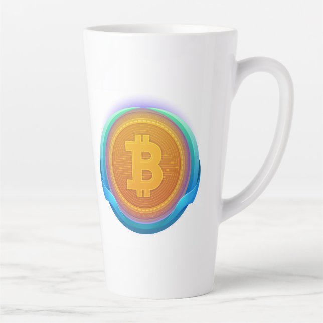 TASSE LATTE CRYPTO-MONNAIE BITCOIN (Droite)