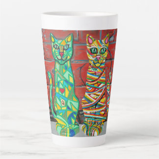 Tasse Latte Cuby Cats par Laura Gail Sweeney
