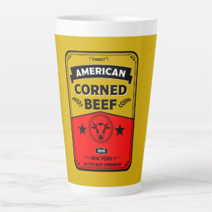 Tasse Latte Cuisine corned-beef vintage