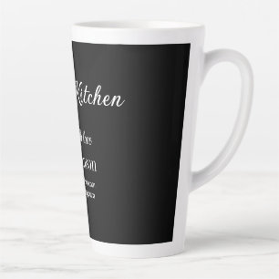 Tasse Latte cuisine cuisine chef ajouter restaurant nom du tra