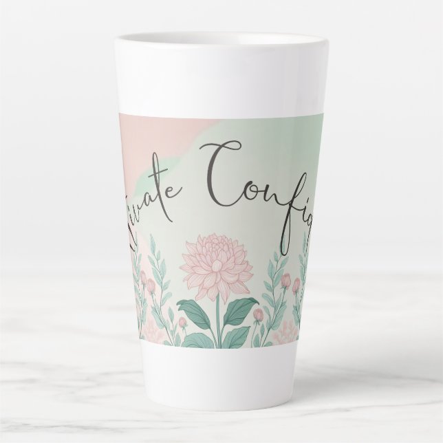 Tasse Latte Cultiver la confiance Thème (Devant)