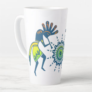 Tasse Latte Culture amérindienne - Soleil Danser Kokopelli 5