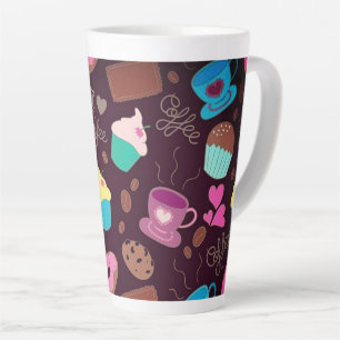 Tasse Latte Cups et cupcakes au café