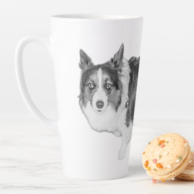 Tasse Latte Curieux Petit Gardien (En situation)