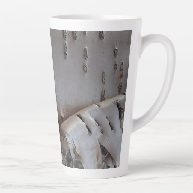 Tasse Latte Curly Birch Bark Tree Rustic (Droite)