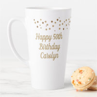 Custom Joyeux 50e anniversaire confetti or