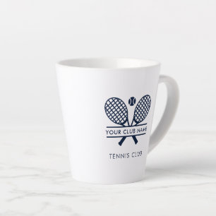 Tasse Latte Custom Tennis Country Club Nom Team Swag