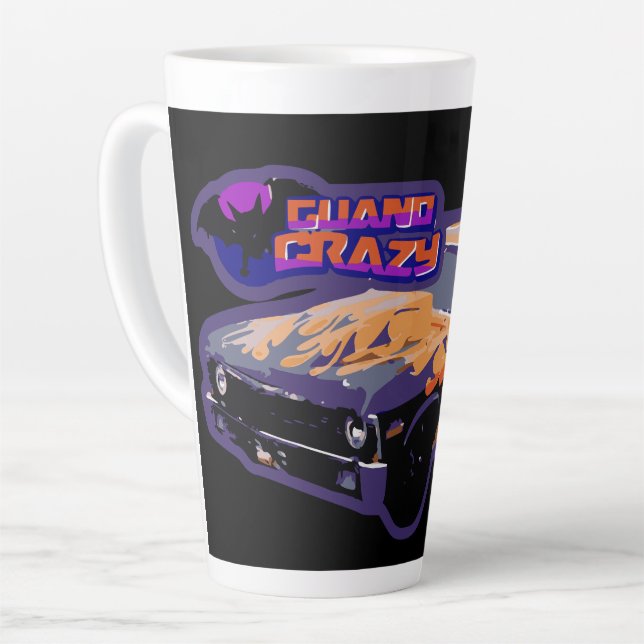 Tasse Latte Customisée grande coupe de café (Angle gauche)