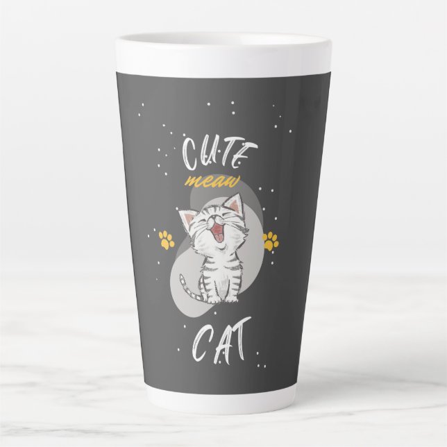TASSE LATTE CUT CAT (Devant)