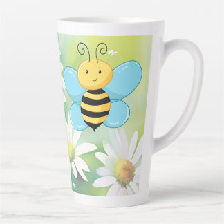Tasse Latte Cute Bee (w/ matching lined illustrated journal)