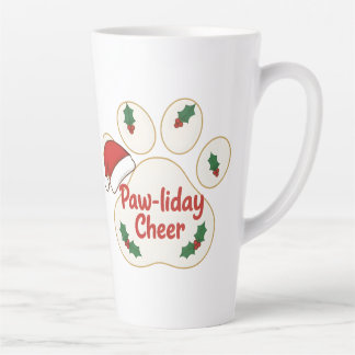 Tasse Latte Cute Christmas Pet Paw