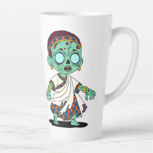 Tasse Latte Cute Congolais Zombie