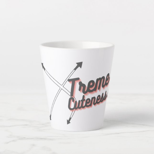 Tasse Latte Cute Extrême (Devant)