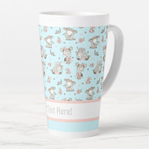 Tasse Latte Cute Girls Lecture Livres Idées Cadeaux