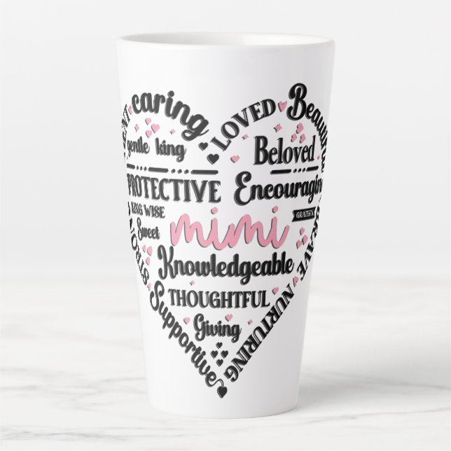 Tasse Latte Cute Heart Mimi (Devant)