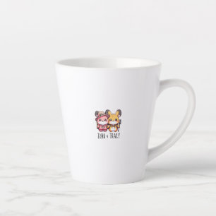 Tasse Latte Cute Kawaii Pika Couple Randonnée Adventure Campin