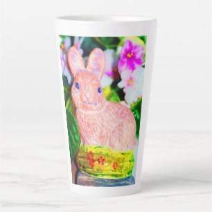 Tasse Latte Cute Kitschy Bunny Rabbit