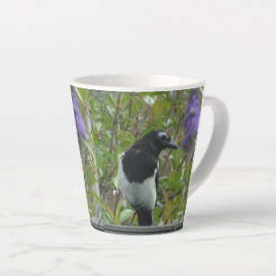 Tasse Latte Cute magpie latte