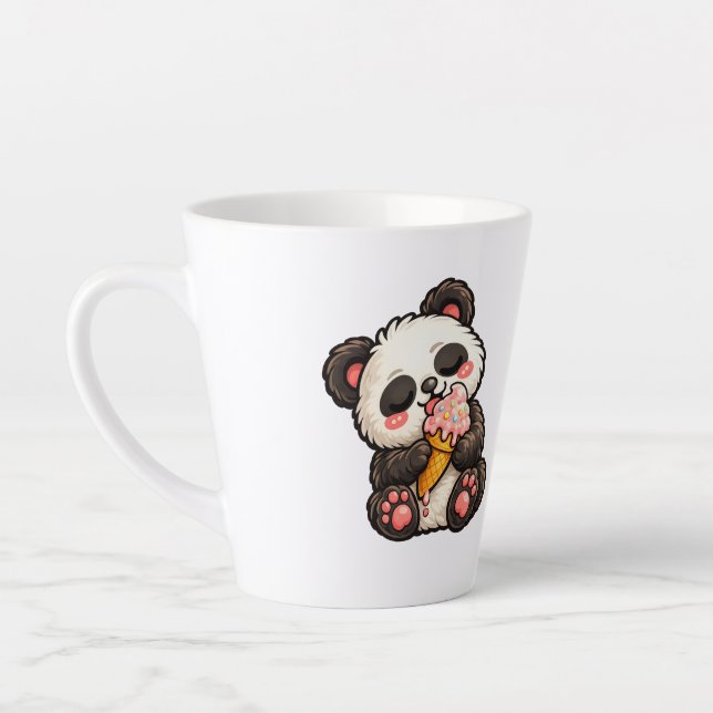 Tasse Latte Cute Panda Ice Cream (Gauche)