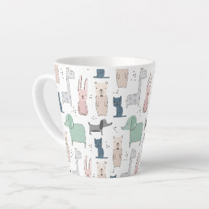 Tasse Latte Cute Pastel Baby Motif animal