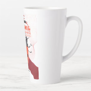 Tasse Latte Cute Watercolor Ladybug Arabic Calligraphy Sticker