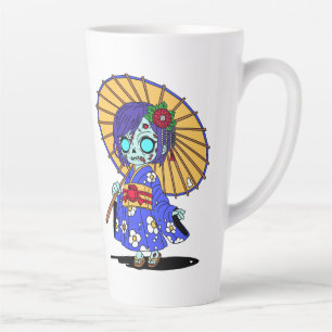 Tasse Latte Cute Zombie japonais