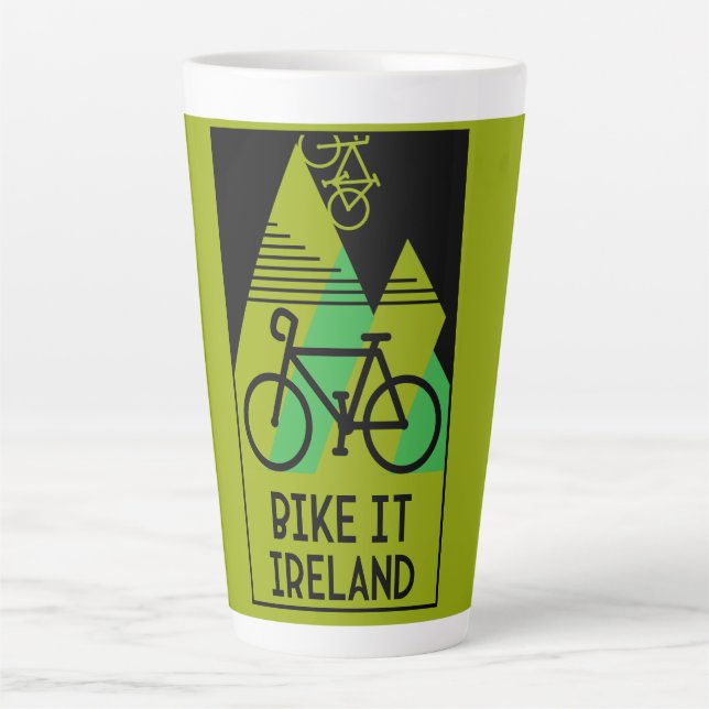 Tasse Latte Cyclisme Irlande (Devant)