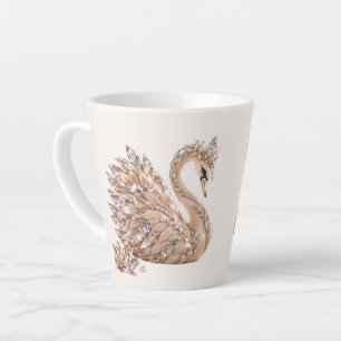 Tasse Latte Cygne de cristal de luxe