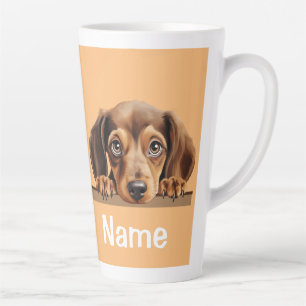 Tasse Latte Dachshund Chien Chien Chien Animaux de compagnie C