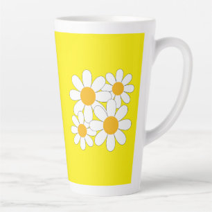Tasse Latte Daisy Lumineuse et Audacieuse