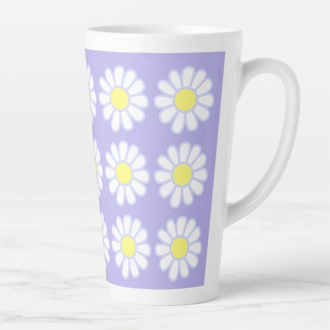 Tasse Latte Daisy Simple Purple (Droite)