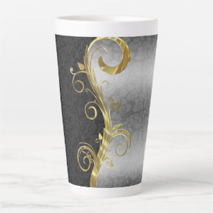 Tasse Latte Damask & Swirl