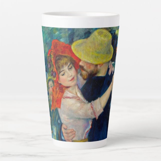 Tasse Latte Danse à Bougival Pierre Renoir (Devant)