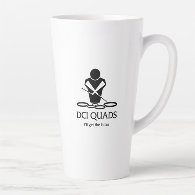 Tasse Latte DCI QUADS - Je vais avoir les lattes (Droite)