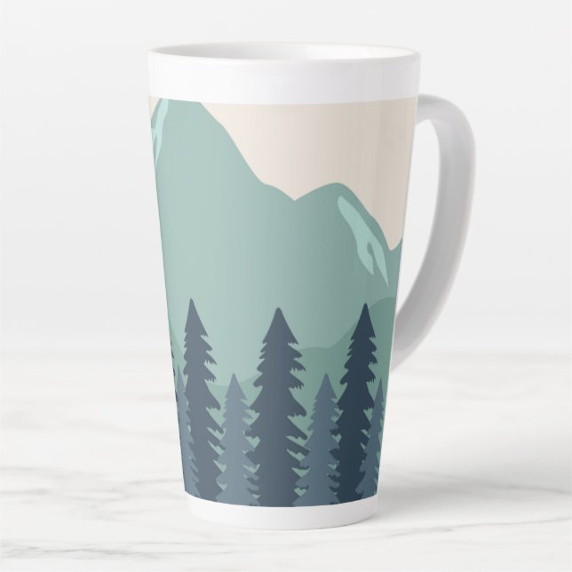 Tasse Latte De beaux paysages (Angle droit)