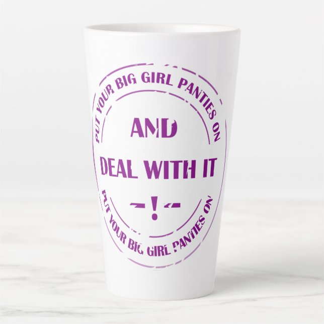 Tasse Latte deal with pressure  (Devant)