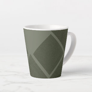 Tasse Latte Décalage de la mousse de diamant en latte verte - 