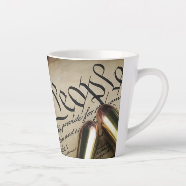 Tasse Latte Déclaration d'indépendance (Droite)
