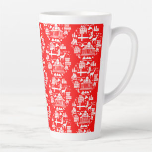 Tasse Latte Décor de Noël finlandais traditionnel