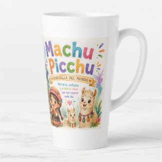 TASSE LATTE DECORACION PARA NIÑOS MACHUPICCHU