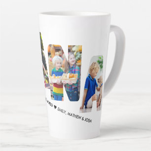 Tasse Latte Découpage de lettres NANA 4 Personnalisé pour coll