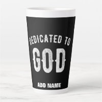 DÉDIÉ À DIEU PERSONNALISABLE COOL TEXTE BLANC